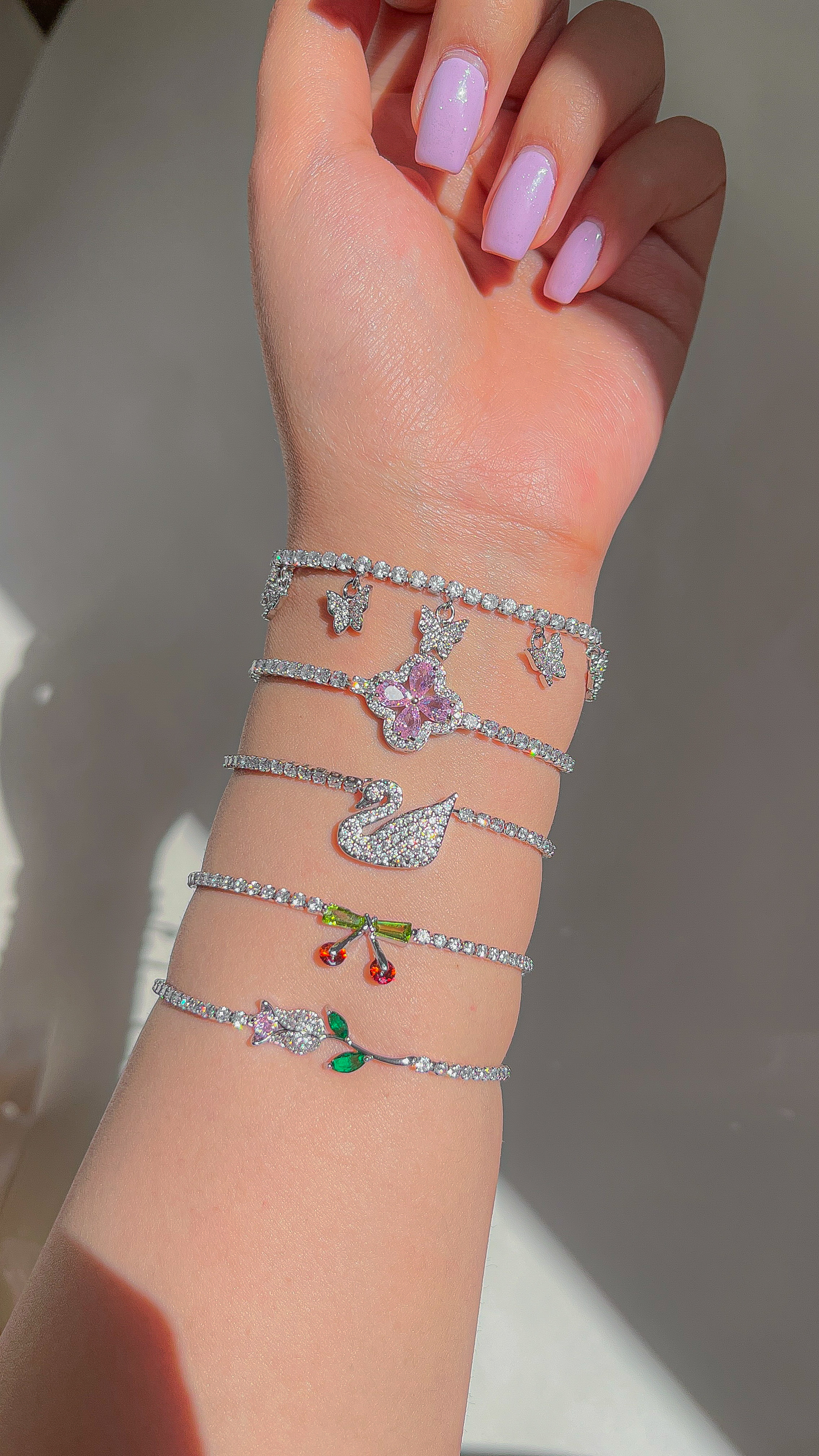 دستبند دخترانه🌸🦋🍒🌷🦢