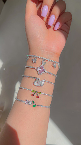 دستبند دخترانه🌸🦋🍒🌷🦢